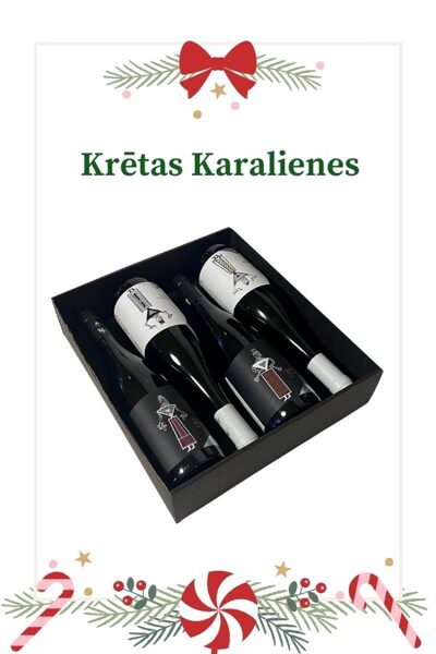 Krētas Karalienes - 4 vīnu dāvanas komplekts