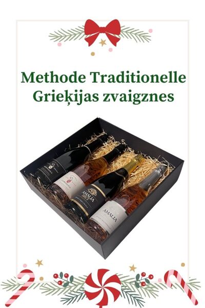 “Methode Traditionelle” Grieķijas zvaigznes - 4 vīnu dāvanas komplekts