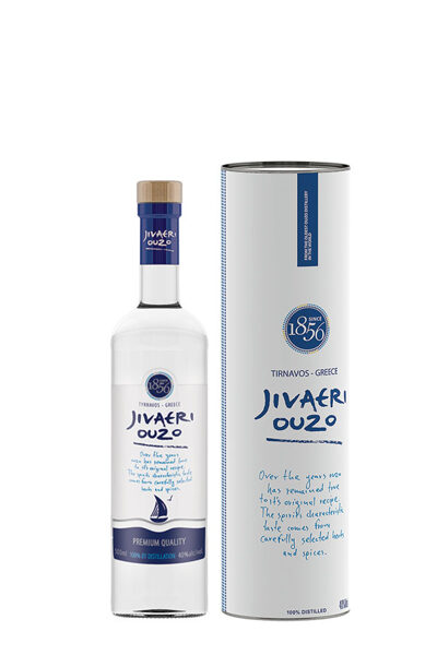 Katsaros Ouzo Jivaeri gift package, 40%, 0.5 L